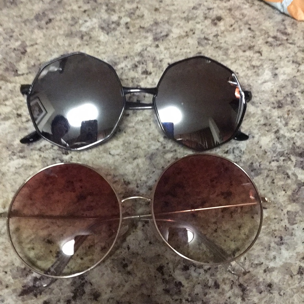 Two Pairs Torrid Brand Oversized Sunglasses